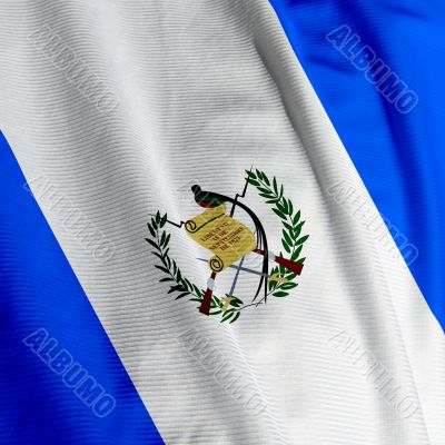 Guatemalan Flag Closeup