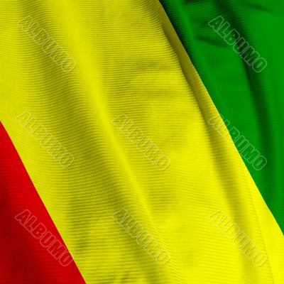 Guinean Flag Closeup