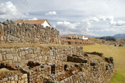 Inca castle ruins in Chinchero