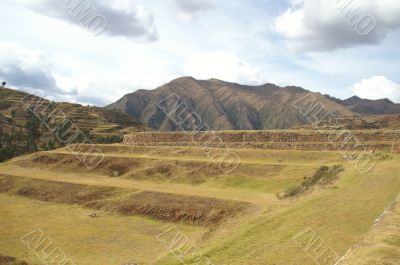 Inca castle ruins in Chinchero