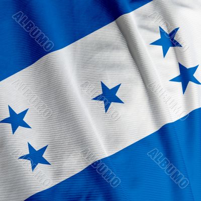 Honduran Flag Closeup