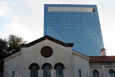 Church and Skyscraper