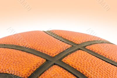 Basketball detail with clipping path