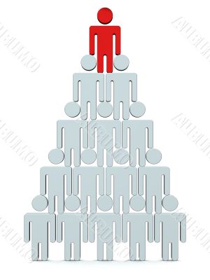 Conceptual image of teamwork. 3D image. Conceptual image of teamwork. 3D image.