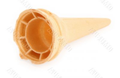empty ice cream cone