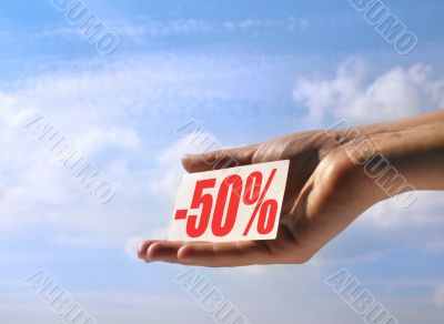 holding sale card #2