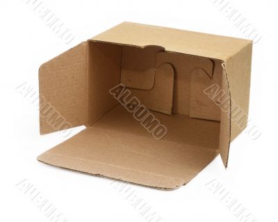 open cardboard box
