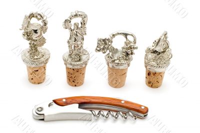 corkscrew and stopper