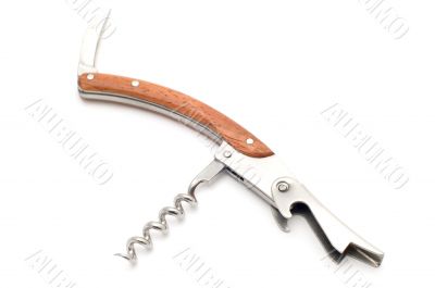 fold corkscrew on white
