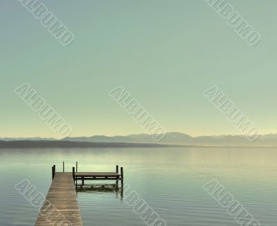 Bright day at the lake