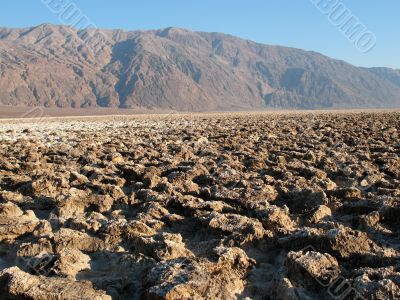 Devil`s Golf Course, Death Valley, California