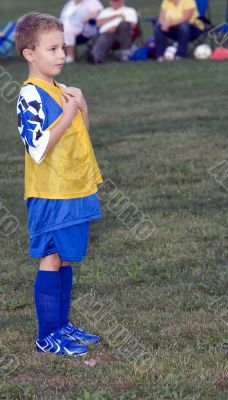 Soccer Player Waiting Soccer Player Waiting