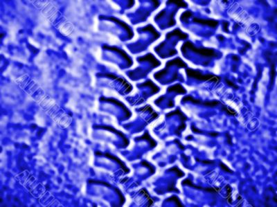 Tyre tracks effect on a blue moon Tyre tracks effect on a blue moon