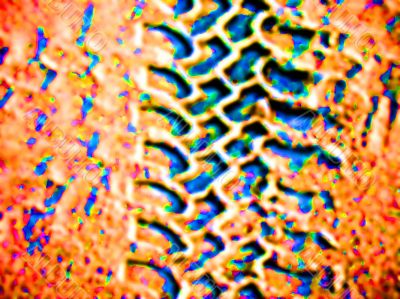 abstract tyre tracks