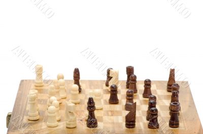 chessboard on white background