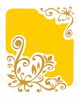 yellow vegetative background