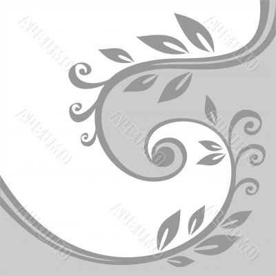 gray floral background