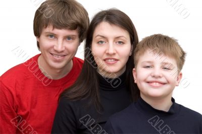 Smiling family