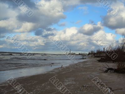 Baltic sea.Latvia,storm