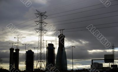 Electric Towers and Sky