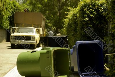 Trash Cans and Landscaper 2