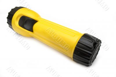 Yellow and black flashlight