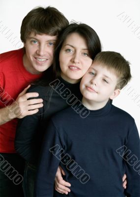 Smiling family