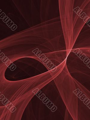 Flowing Red Abstract