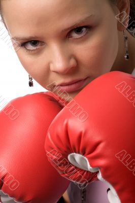 woman boxing