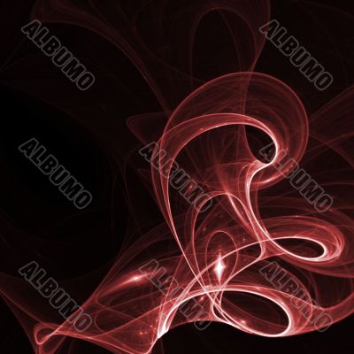 Red Flowing Abstract
