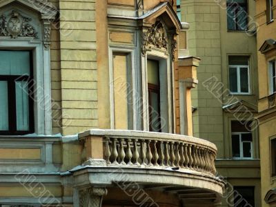 Balcony of an architectural building