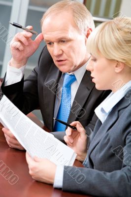 Discussing business point