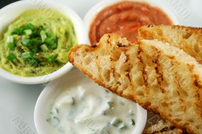 Turkish Bread And Dips 6