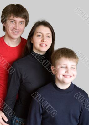 Smiling family