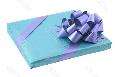 present decorated with bow
