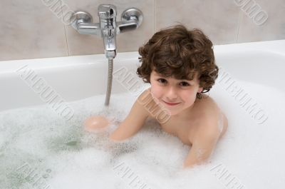 Child in the bath Child in the bath