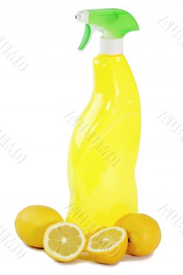 Yellow lemon cleaner