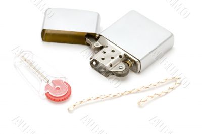 benzine lighter on white
