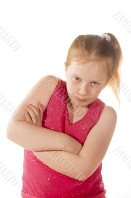young little girl trying to look tuff young little girl trying to look tuff
