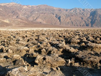 Devil`s Golf Course, Death Valley, California