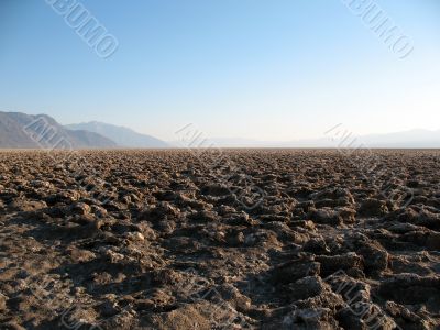 Devil`s Golf Course, Death Valley, California