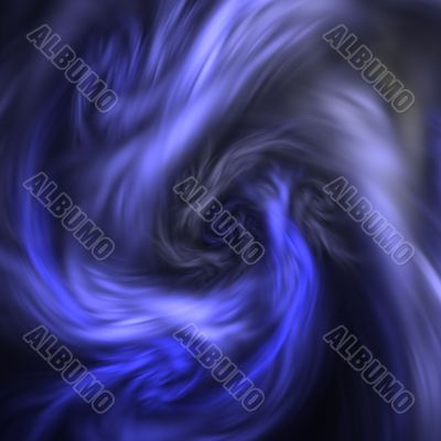 Blue Cloud Vortex Abstract