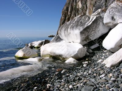 White rocks