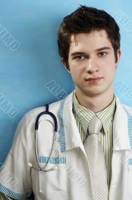 young caucasian doctor