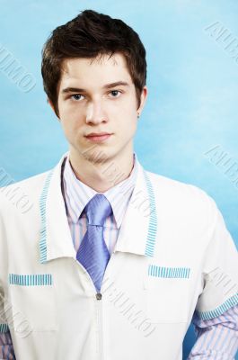 young caucasian doctor