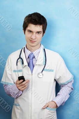 young caucasian doctor