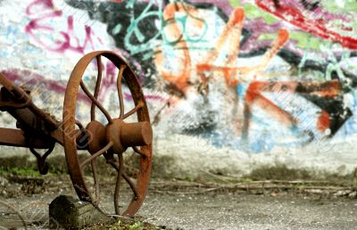 Graffiti and old tools