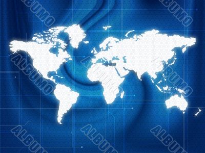 World map techno