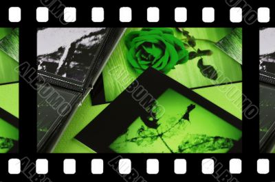 Photo Album with copy space