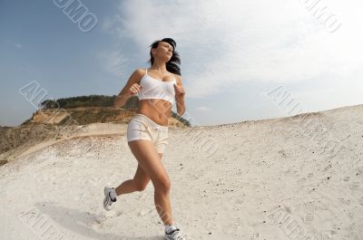 Lady running